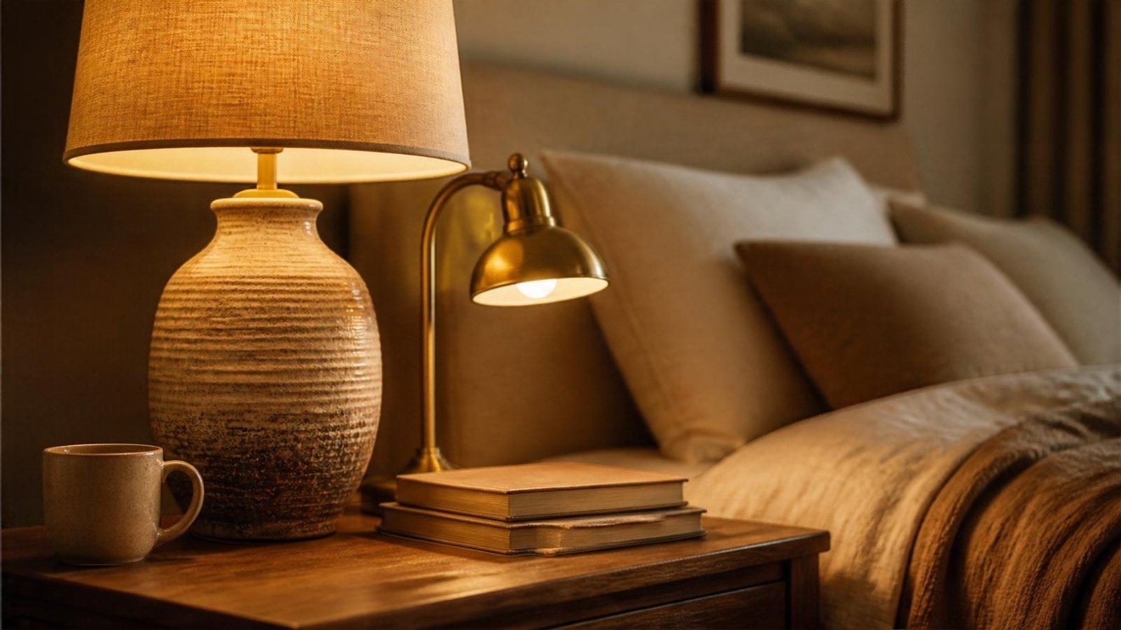 Table Lighting styled in a warm, lived-in room